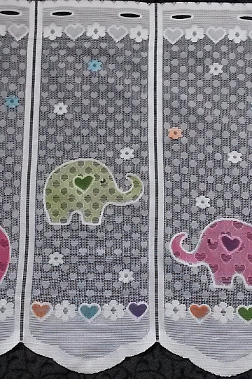 Cortina jacquard infantil SLONICI I