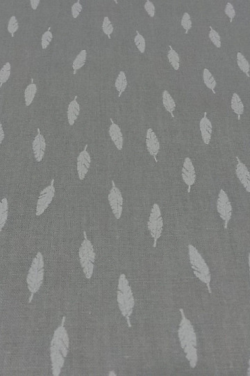 Tela de algodón Gris pluma