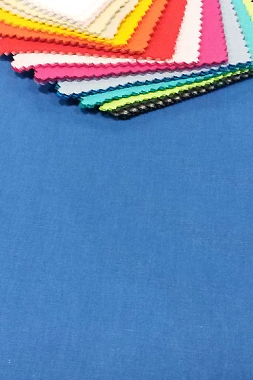 Tela de algodón azul UNI