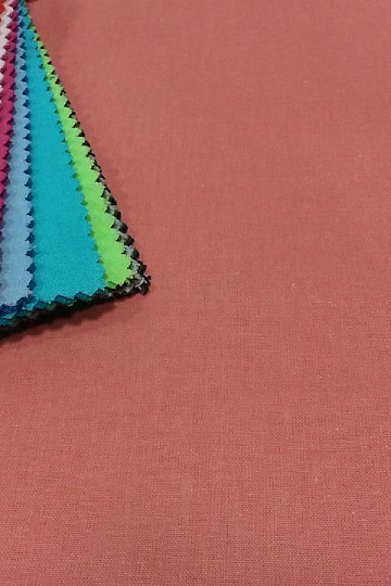 Tela de algodón coral UNI