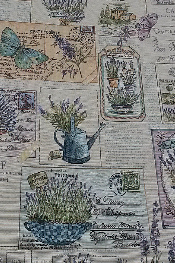 Tela de tapiz SEMILLAS DE LAVANDA JARDÍN 3