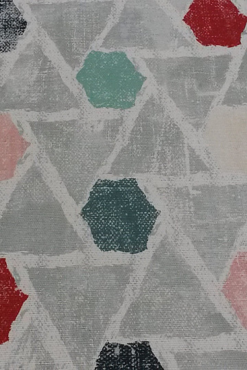 Tela decorativa MOKKA GEO 2 rojo