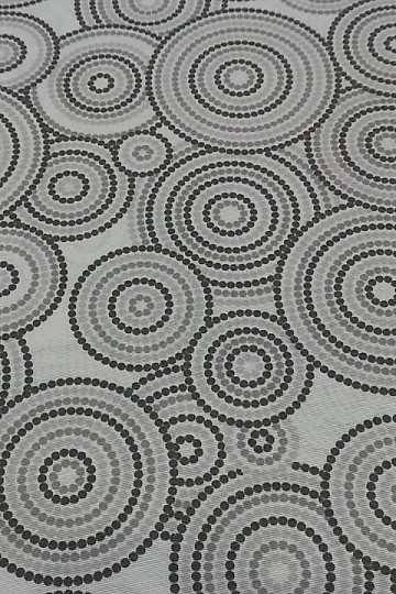 Tela decorativa MANDALA ECO gris