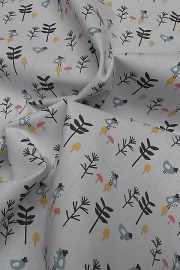 Tela de algodón PÁJAROS ZIZO