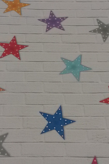 Tela decorativa infantil ESTRELLAS