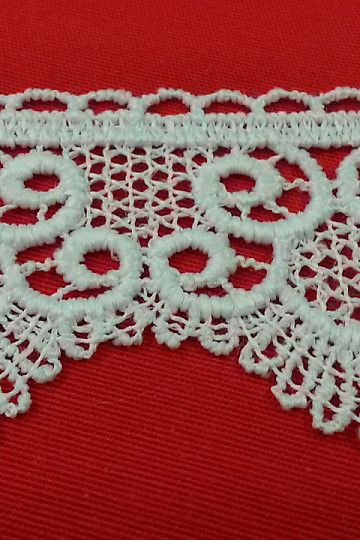 Encaje 5555/0010 5,3 cm blanco mate