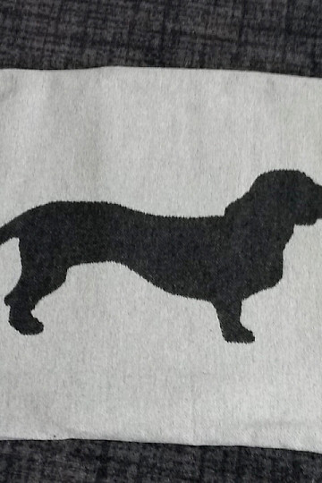 revestimiento DF para perros DACHSHUND st. gris