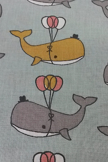 Tela de algodón BALLENA