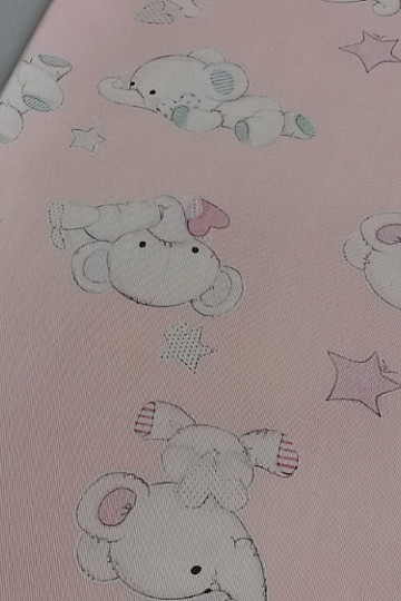 Tela decorativa infantil SLONI rosa