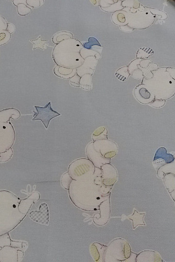 Tela decorativa infantil SLONI azul
