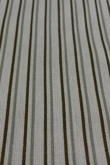 Tela de algodón STRIP marrón menta