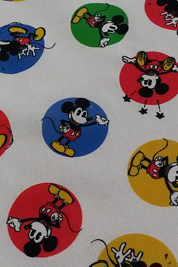 Tela algodon MICKEY MOUSE ruedas