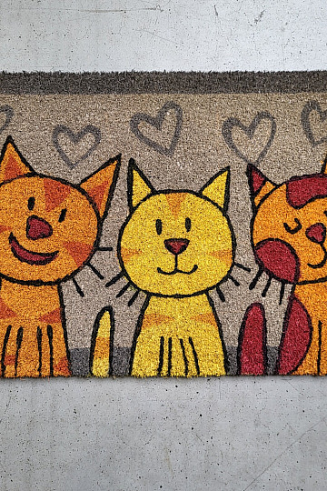 Felpudo GATOS COLORIDOS