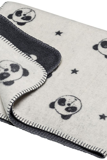 Manta infantil de algodón DF PANDA 100x150