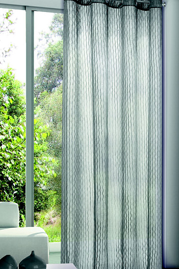 Cortina decorativa luminosa OTTO gris - antracita 135x245