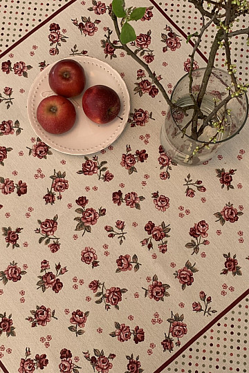 Mantel tapiz y mantón ROSAS