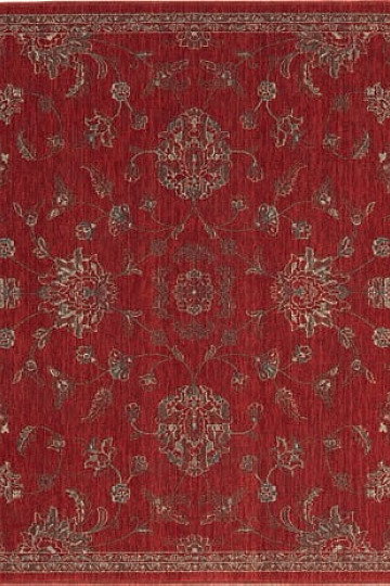 alfombra de lana DJOBIE clásico rojo