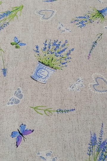 Tela decorativa LAVANDA azul