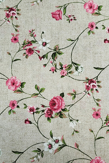 Tela decorativa Flores RAME rosa