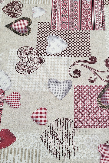 Tela decorativa MAX LOVE burdeos