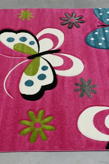 Alfombra infantil MARIPOSAS ROSAS