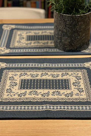 Manteles individuales COUNTRY ROOM azul