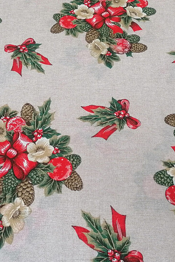 Tela decorativa Navidad CESMINA flor