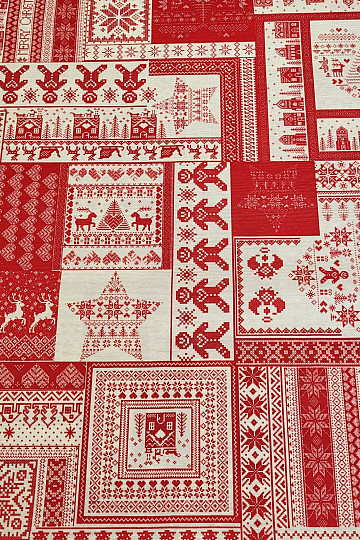 Tela decorativa navideña ORNAMAYO