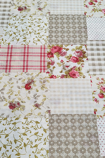 Tela decorativa ROSE MARTA patchwork