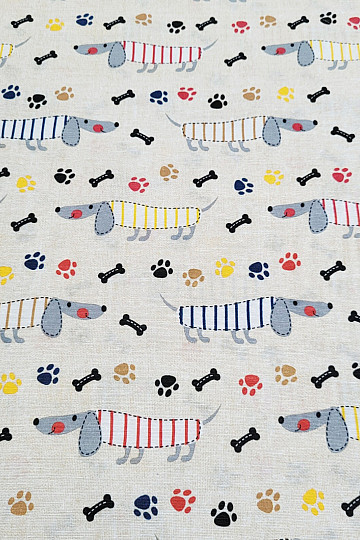Tela decorativa DACHSHUND MORRIS gris