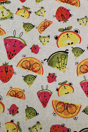 Tela decorativa FRUTA impresión digital