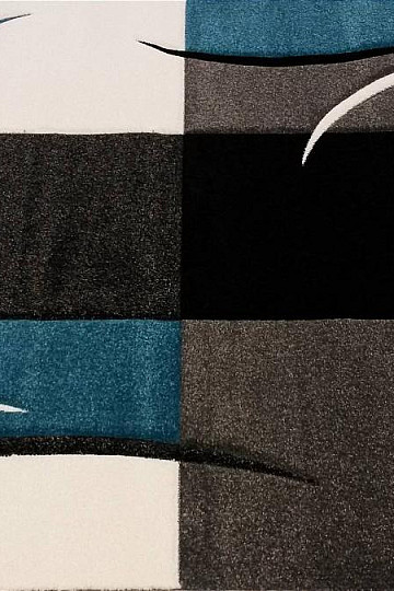 Alfombra pieza moderna MOND MERINO turquesa