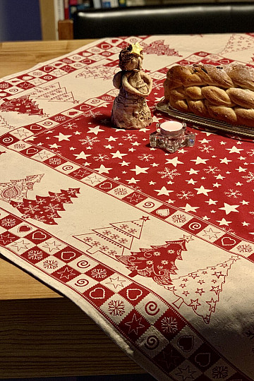 Manteles tapizados, pañuelos ARBOL DE NAVIDAD II