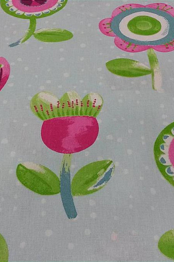 Tela infantil de algodón Tulipanes