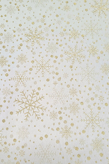 Tela jacquard decorativa FLAKES I dorado