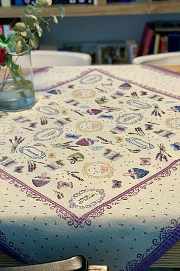 Mantel tapiz 100 x 100 Lavanda sueño