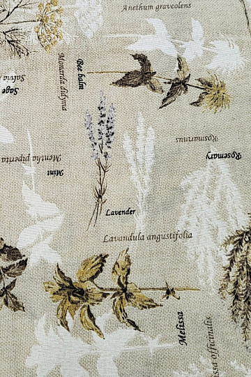 Tela decorativa BOTANICO marrón