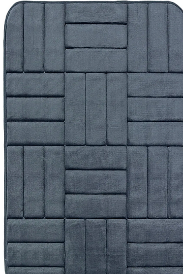 Alfombra de baño 667 gris oscuro