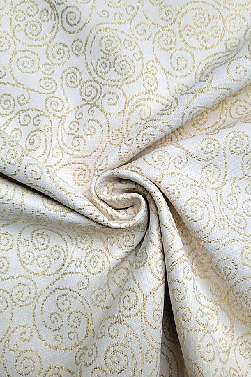Tela jacquard decorativa adorno FLASH dorado