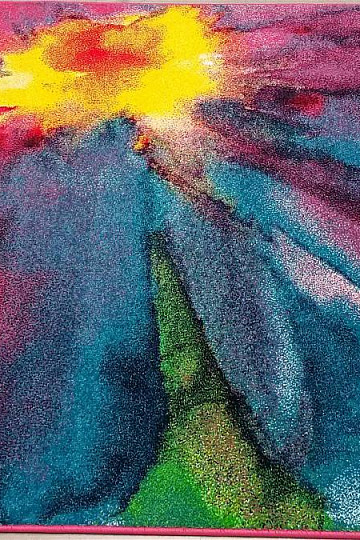 Alfombra pieza MULTI COLOR Flor