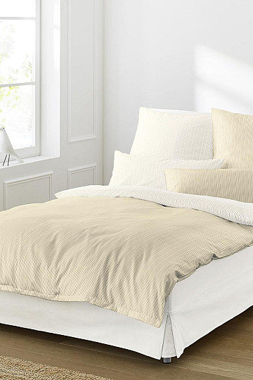 Ropa de cama de satén de lujo LINEA 8021-80 crema
