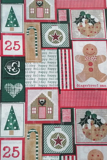 Tela decorativa NAVIDAD PAN DE JENGIBRE
