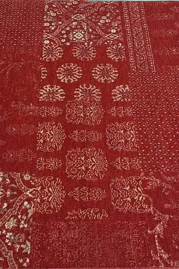 Alfombra de lana de lujo DJOBIE PATCH rojo