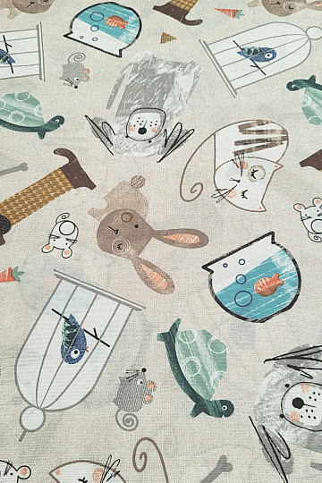 Tejido decorativo MASCOTAS