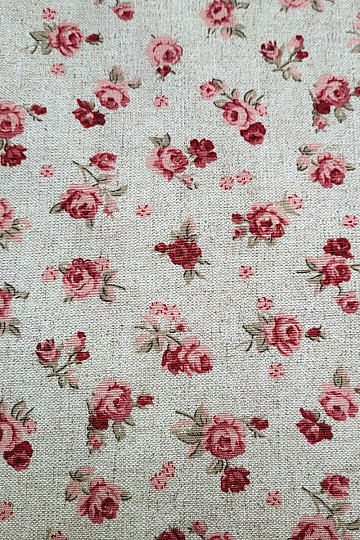 Tela decorativa ROSE rojo