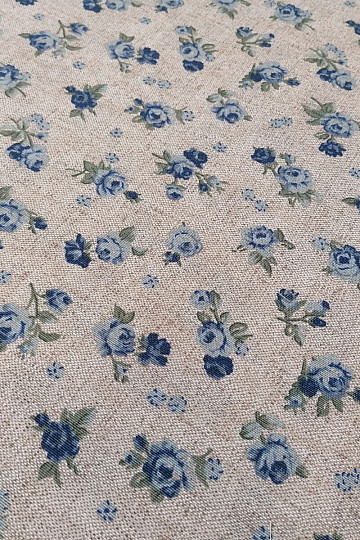 Tela decorativa ROSE azul