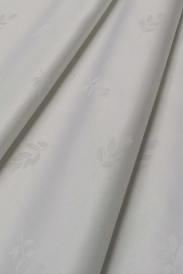 Tela decorativa HOJAS blanco