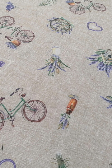 Tela decorativa LAVANDA BICICLETA 2