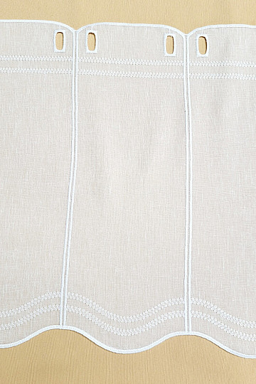 Cortina bordada para vidrieras GERSTER 11419 blanco
