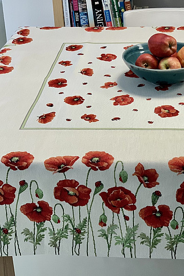 Mantel tapiz y pañuelo POPPY